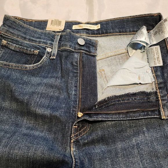 Levis Mile High Cropped Wide Leg NWT Classic High Waist Great Fit Size 30x25 - Picture 7 of 7